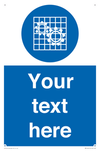 Custom Machine Guards Required Sign